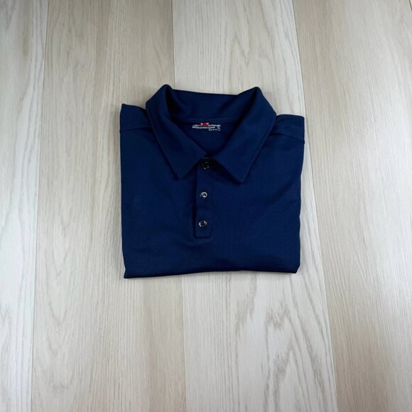 Montauk Tackle Co. Mens Blue Performance Lightweight Golf Polo Shirt Size XL - Picture 2 of 13